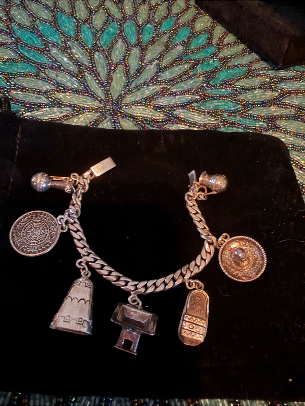 Castelan Mexican Themed Large Charm Bracelet